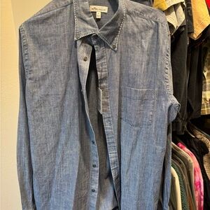 M Peter Millar men’s collared button up shirt
